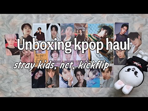 Видео: [r] Распаковка карт stray kids, kickflip, nct, мерч от Лиззки, стрей Кидс, нст, кикфлип