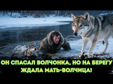 Видео: ОН НЫРНУЛ ЗА ТОНУЩИМ ВОЛЧОНКОМ… НО НА БЕРЕГУ ЕГО УЖЕ ЖДАЛА ВОЛЧИЦА