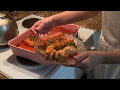 Видео: Макароны каннеллони | готовлю фаршированные макароны в томатной пасте 🍅