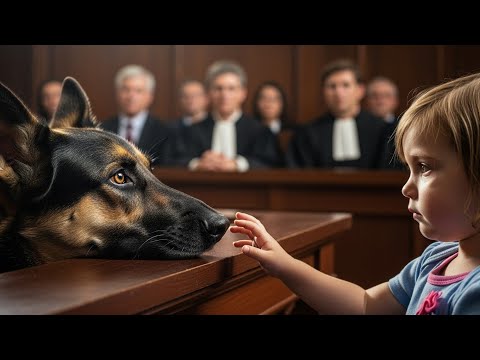 Видео: Когда трёхлетняя девочка заговорила с полицейской собакой — зал замер!🐾👧💬