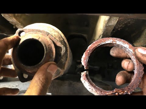 Видео: Выхлопные газы в салоне. Замена приемной выхлопной трубы. Запах выхлопа Пассат Б3
