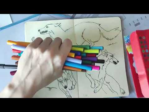 Видео: Рисуем вместе в скетчбуке #инктобер #октябрь2025