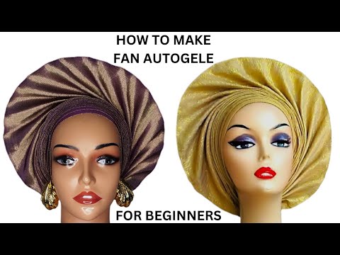 Видео: Как сделать полный веер Autogele для начинающих #turbantutorial #turban #trending #autogele