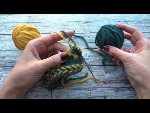 Видео: Вязание спицами. МК «Как я вяжу жакард».