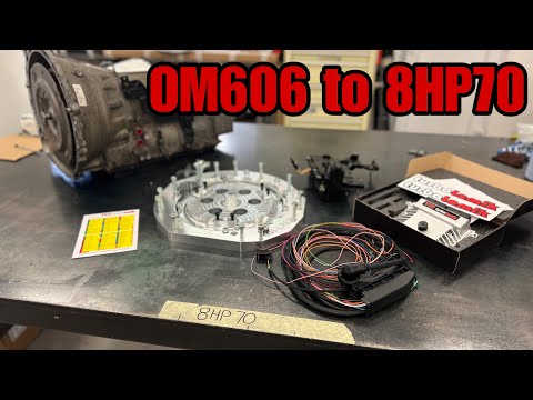 Видео: Комплект адаптера ZF 8HP70 (LR Lion) - OM606, Turbolamik Dieselpumpuk