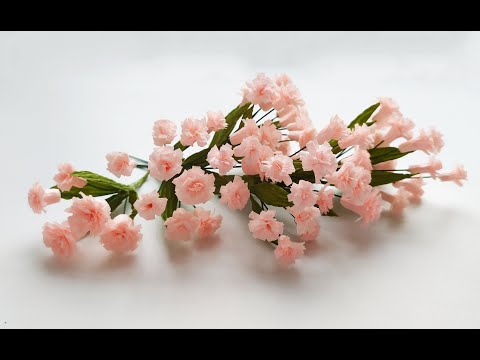 Видео: DIY Гипсофила из бумаги.ЛЕГКО и ПРОСТО. Gypsophila from paper. Paper flowers