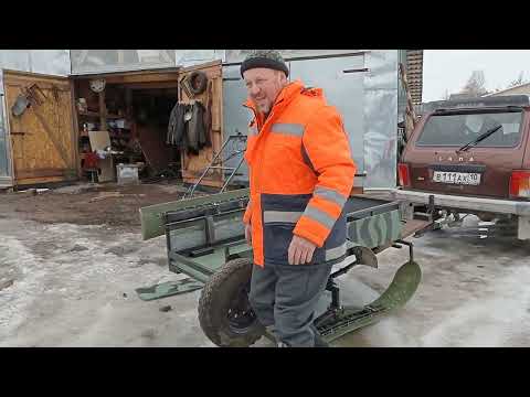 Видео: Мотобуксировщик.Эксплуатация в межсезонье.