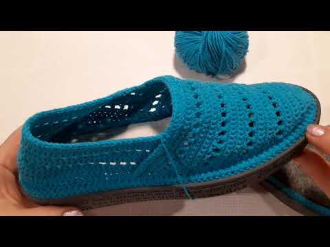 Видео: мокасины вязаные крючком