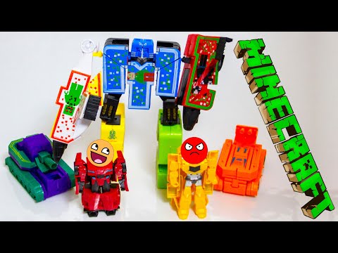 Видео: Цифры Трансформеры Майнкрафт - Распаковка и Большой Робот.