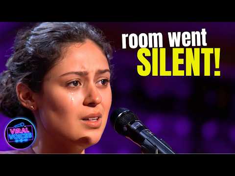 Видео: Она стесняется. Она заикается. А потом ОНА ПОЁТ... Вы не поверите!