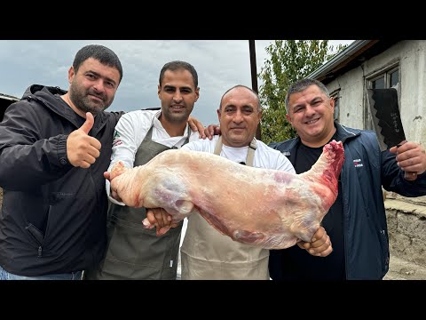 Видео: Рецепт Шашлыка, Хашламы и ТжВжИкА в Грузинском Селе | Еда в Деревне