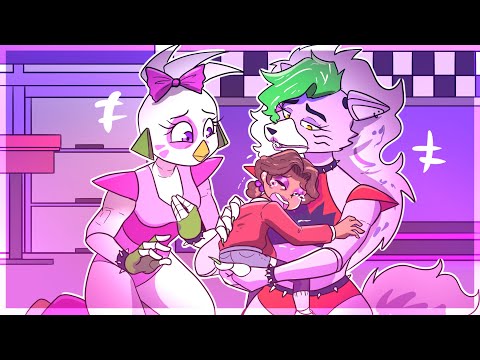 Видео: Чика и Рокси заботятся о Кэсси (анимация FNAF Help Wanted 2)