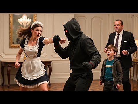 Видео: Служанка Бросилась В Бой С Похитителем, Чтобы Спасти Миллионера-Хозяина И Его Сына!