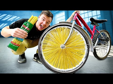 Видео: ЗАМЕНИЛ СПИЦЫ ВЕЛОСИПЕДА НА СПАГЕТТИ