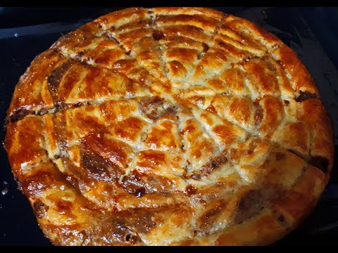 Видео: САМЫЙ ВКУСНЫЙ хрустящий красивый МЯСНОЙ пирог УЛИТКА ВКУСНОТИЩА всегда просят добавки