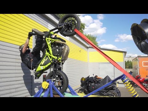 Видео: ВИЛЛИ МАШИНА! Сломали СТАНТОВЫЙ мот и чуть не УШАТАЛИСЬ!)