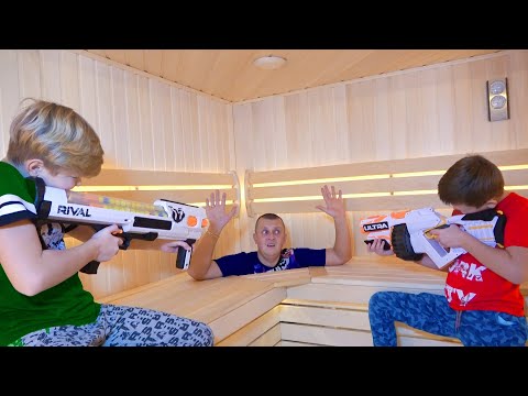 Видео: Батя СТЫРИЛ ВСЕ НЕРФЫ И СПРЯТАЛСЯ. НЕРФ БИТВА. БРОС ШОУ