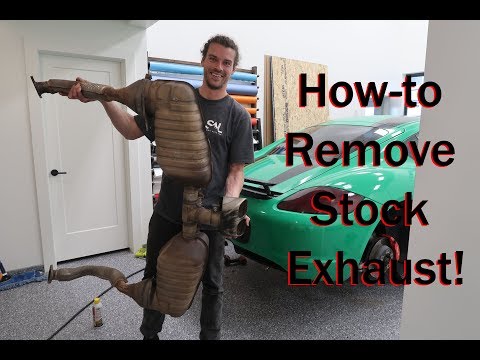 Видео: Как снять стандартную выхлопную систему Cayman S