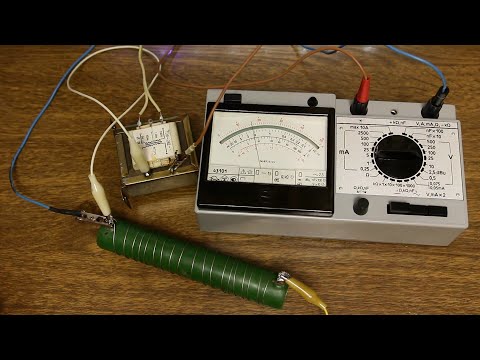 Видео: Тестер 43101 - измерение переменного тока и напряжения. Практикуемся на трансформаторах.