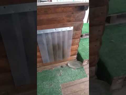 Видео: Шторка для будки собачьей. Dog booth curtain.