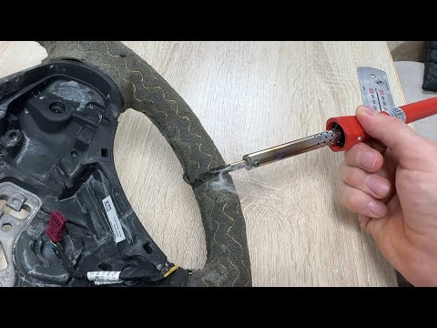 Видео: ПЕРЕТЯЖКА РУЛЯ BMW 3 SERIES F30 С ПОДОГРЕВОМ.