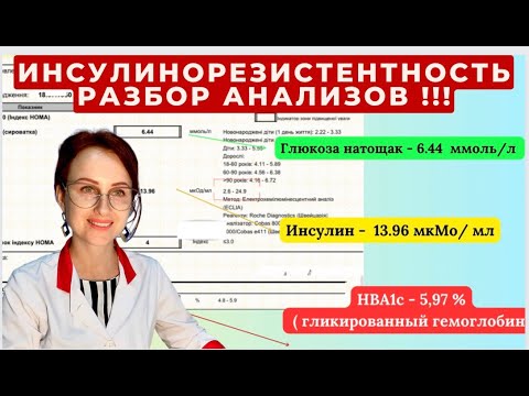 Видео: ВСЁ ПРО ИНСУЛИНОРЕЗИСТЕНТНОСТЬ ( РАСШИФРОВКА АНАЛИЗОВ -инсулина, индекс НОМА,ПГТТ,НВА1с) + ЛЕЧЕНИЕ