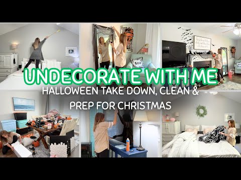 Видео: Убираем декор вместе со мной | Убираем на Хэллоуин | Убираемся вместе со мной и готовимся к Рожде...