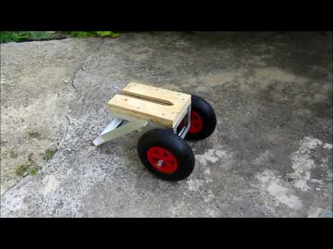 Видео: Тележка для лодочного мотора делаем без сварки