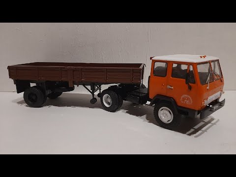 Видео: Сборка модели тягача КАЗ 608В AVD models