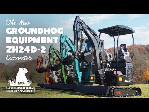 Видео: Обзор экскаватора Groundhog Equipment ZH24D-2