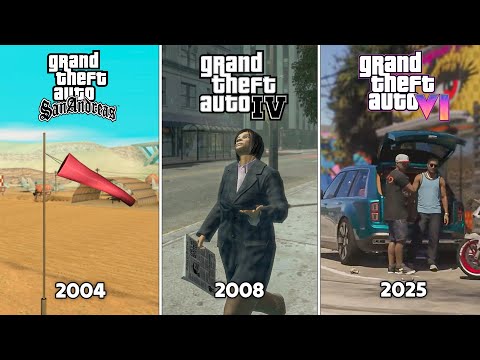 Видео: Внимание к деталям в играх GTA (2001 - 2025)