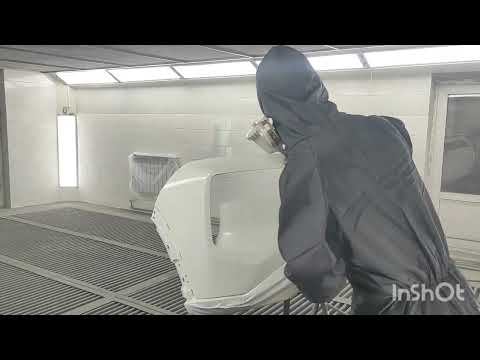 Видео: Покраска трёхслойкой в переход,белый перламутр