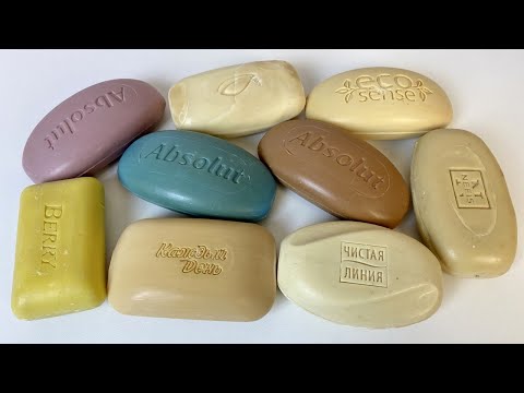 Видео: ASMR Cutting rancid soap. Резка прогорклого мыла. Satisfying soap video.