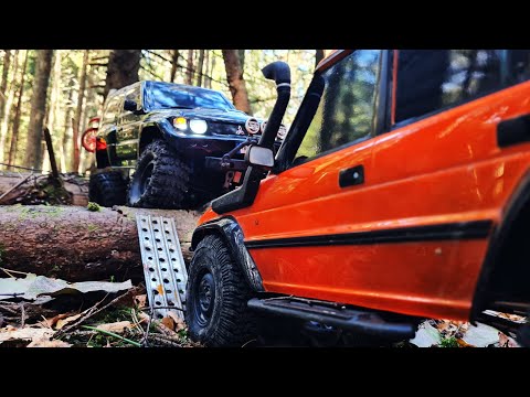 Видео: Вот почему ЯПОНЦЫ короли бездорожья! ... Pajero против LR Discovery. RC OFFroad 4x4