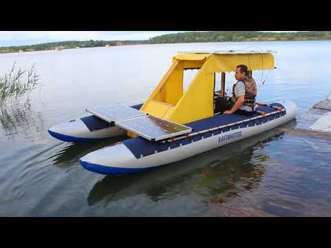 Видео: Испытания катамарана