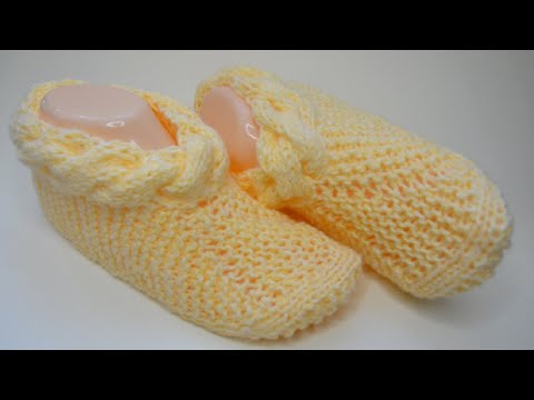 Видео: Вяжем следки одним полотном на двух спицах