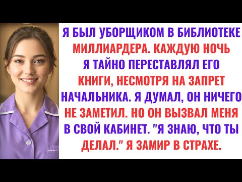 Видео: Я была уборщицей в библиотеке миллиардера. Он раскрыл мой секрет