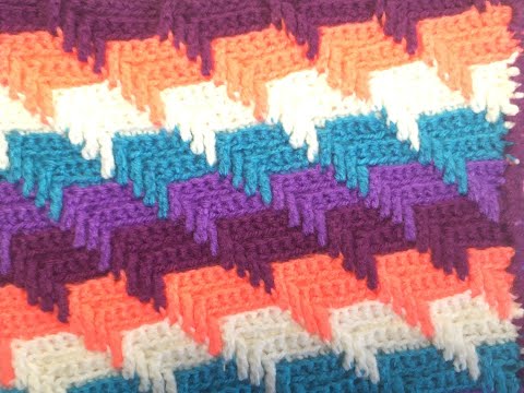 Видео: Вязание 3D узора оборотными рядами/Knitting 3D pattern in reverse rows