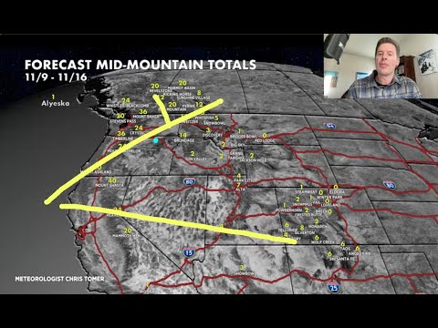 Видео: Прогноз погоды в горах от 9 ноября, метеоролог Крис Томер