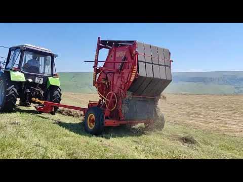 Видео: Первый рулон пресс подборщика ПРП 1.6 собранного из запчастей 2023г. как говорится первый блин комом