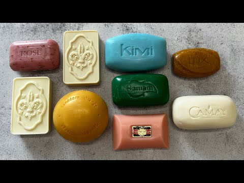 Видео: ASMR soap/ Dry soap cutting 🤍💚🧡🩷🩵🤍/ Резка сухого мыла