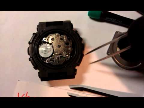 Видео: Замена батарейки на Casio G-Shock GA-100, battery replacement on Casio G-Shock GA-100