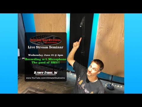 Видео: Запись барабанов одним микрофоном - SM57!