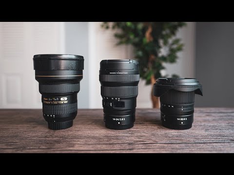 Видео: Nikon 14-24 F2.8g против 14-24 F2.8s против 14-30 F4 на Z7 — сравнение резкости
