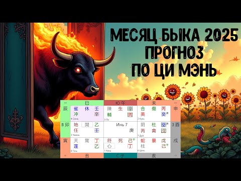 Видео: Прогноз по Ци Мэнь на месяц Быка 2025