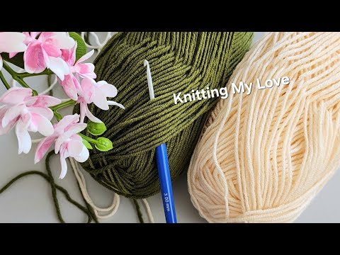 Видео: Боже мой, какой красивый простой узор! Вы можете сделать узор крючком.