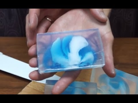 Видео: Мыло со свирлами из обычной основы. Способ 2.