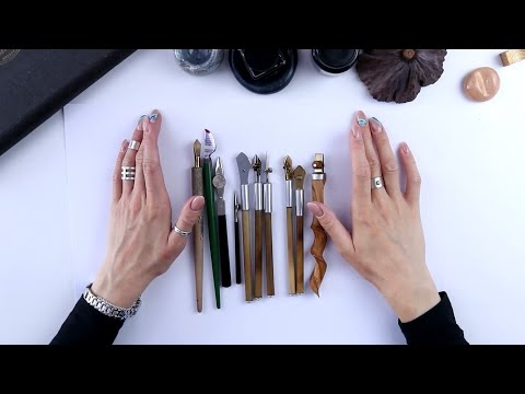 Видео: Обзор Ruling Pen, Cola Pen и Рейсфедера: инструменты для экспрессивной каллиграфии