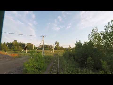 Видео: Алапаевская узкоколейка (вид с хвостового тамбура, июль 2021)  перегон Синячиха - Чернышевка.