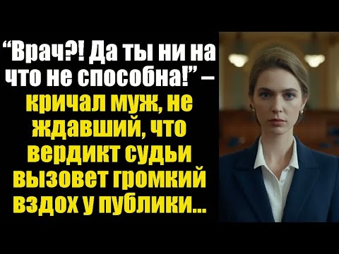 Видео: “Врач？! Да ты ни на что не способна!” – кричал муж, не ждавший, что вердикт судьи вызовет громкий...